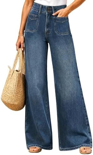 Pantalon de mezclilla High Waisted Baggy